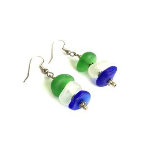 Sea Glass Pierced Earrings